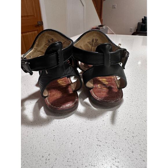 Sam Edelman Black Tassle Embroidered Gladiator Thong Sandals. Women's 6 Eur 36 - Picture 6 of 7